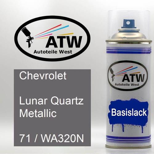 Chevrolet, Lunar Quartz Metallic, 71 / WA320N: 400ml Sprühdose, von ATW Autoteile West.